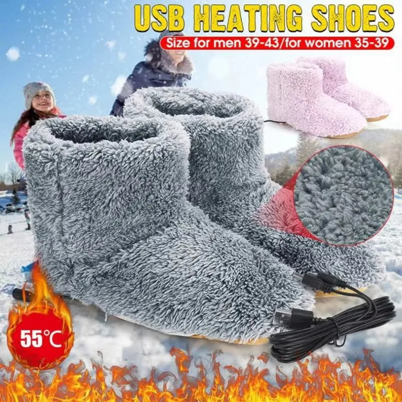 Chaussons chauffants USB : les pieds au chaud tout l’hiver