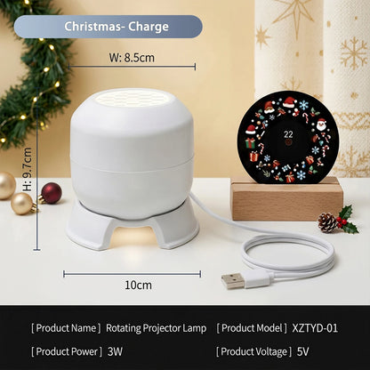 Projecteur de Noël rotatif : la magie des fêtes au plafond