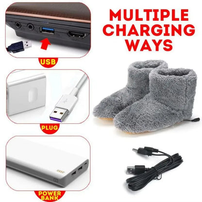 Chaussons chauffants USB : les pieds au chaud tout l’hiver