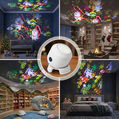 Projecteur de Noël rotatif : la magie des fêtes au plafond
