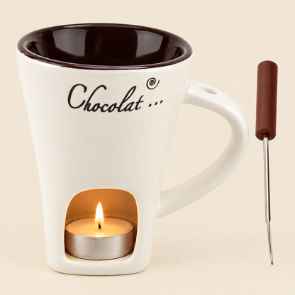 Taza para chocolate fundido: la fondue acogedora para dos