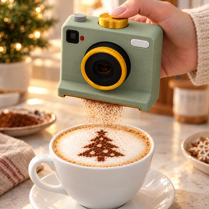 Cámara para latte art: diseños de barista con un solo clic
