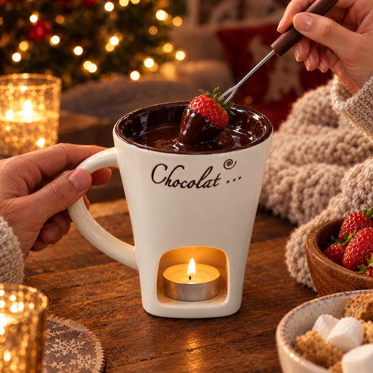 Taza para chocolate fundido: la fondue acogedora para dos