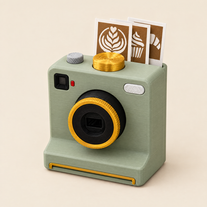 Cámara para latte art: diseños de barista con un solo clic