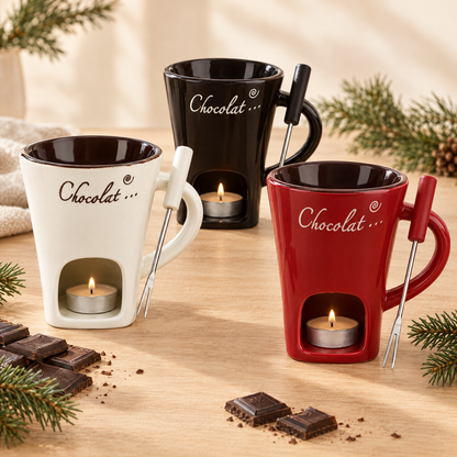 Taza para chocolate fundido: la fondue acogedora para dos